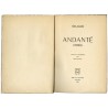 Félix Leclerc, Andante, 1944, éditions Fides, Montréal, 1941, 19 textes et poèmes du chanteur et musicien Félix Leclerc