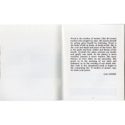 texte de Carl Andre, Suzanne Pagé et R.H. Fuchs (en français), interview de Carl Andre par Michel Gérard (en français)