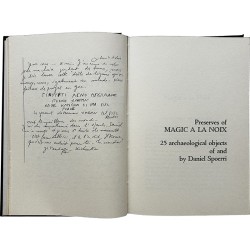 Daniel Spoerri, The Mythological Travels, intro. d'Emmett Wiliams, Something Else Press, New York, 1970