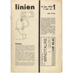 1er numéro de la revue surréaliste danoise "Linien", 15 janvier 1934