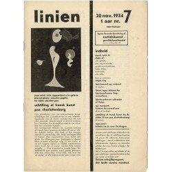 7e numéro de la revue surréaliste danoise "Linien", Eiler Bille, Vilhelm Bjerke-Petersen et Richard S. Mortensen, 1934