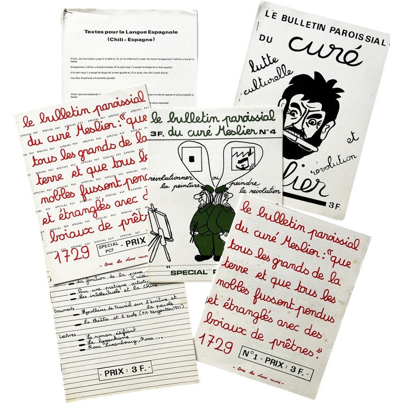 Le bulletin paroissial du curé Meslier, n°1 à 5, 1971-1973