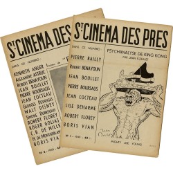 Revue St Cinéma des Prés, n°1 et n°2, 1949, 1950, dirigée par Pierre Bailly et éditée par le Minotaure, Paris