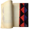 projets pour textile de "Tissu simultané" par Sonia Delaunay, dessinés au feutre avec cerné au stylo bille,