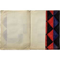 2 projets textiles de Sonia Delaunay, pour la maison Ferret Frères Cie, à Paris, 1926