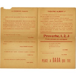 Proverbe : Jean Paulhan, Francis Picabia, Théodore Fraenkel, Louis Aragon, Georges Ribemont-Dessaignes, Paul Éluard