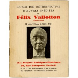 exposition de Félix Vallotton chez Jacques Rodrigues-Henriques, à Paris, du 9 au 30 mars 1928