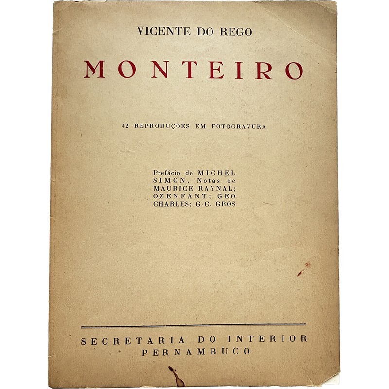 Peintures de Vicente Monteiro (1899-1970), préface de Michel Simon, notes de M. Raynal, Ozenfant, Geo-Charles, 1944