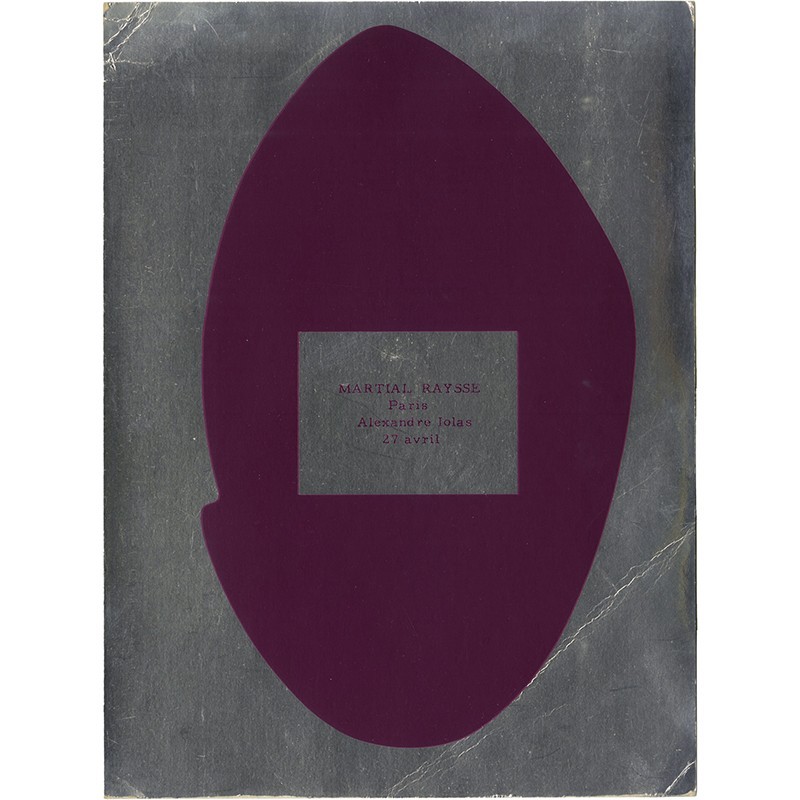 invitation en sérigraphie pour le vernissage de l'exposition de Martial Raysse à la galerie Alexandre Iolas à Paris, 1967