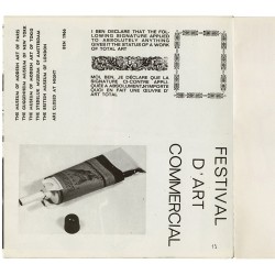 supplément à la revue belge Amenophis n°11,  avec la participation de Ben Vautier, mars 1971