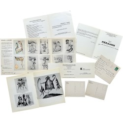 lot de documents de Perahim entre 1973 et 1993, galerie Mony Calatchi, Arcadia, Lumière noire