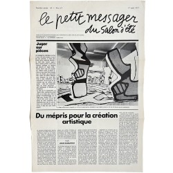 Jean Dubuffet : "Le Petit Messager du Salon d'été" n°1 du 1er août 1977