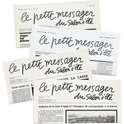 4 n° du journal "Le Petit Messager du Salon d'été", publié par Jean Dubuffet pour l'achèvement de sa sculpture pour Renault