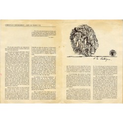texte "Que se passe-t-il?" de Christian Dotremont sur Pierre Alechinsky, 1954