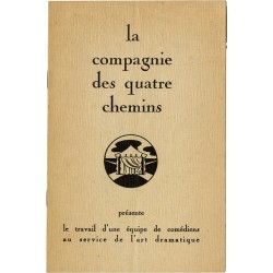 plaquette du théâtre des noctambules pour la pièce de Jean Giono "Le bout de la route", en mai 1941