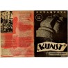 fac-similé "augmenté" sur les pages de garde par Y. Fongi, du guide de l'exposition "Entartete Kunst", en 1937 par les nazis