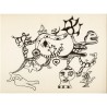 carton d'invitation à l'exposition "Le rêve de Diane" de Niki de Saint Phalle à la galerie Alexandre Iolas, à Paris en 1970