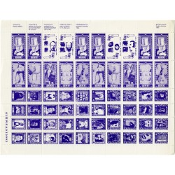 timbres de Robert Watts, à l'occasion de l'exposition "In the Spirit of Fluxus", Walker Art Center, Minneapolis, 1993