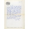 3 lettres de Michel Thévoz, adressée à Jacques Dauchez, autour de Jean Dubuffet, 1986-1987
