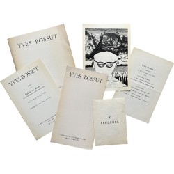 lot de 6 documents d'Yves Bossut des années soixante dix