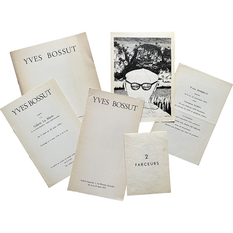 lot de 6 documents d'Yves Bossut des années soixante dix