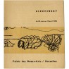 plaquette/catalogue de l'exposition de Pierre Alechinsky au Palais des Beaux-arts de Bruxelles, du 26 mars au 10 avril 1955