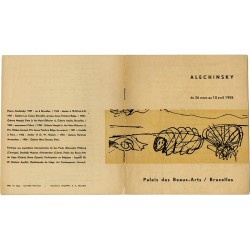 Pierre Alechinsky, Palais des Beaux-arts de Bruxelles, 1955