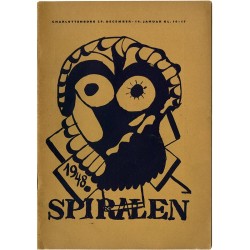 catalogue d'une exposition du groupe "Spiralen" à Charlottenborg, Danemark, du 29 décembre 1948 au 14 janvier 1949