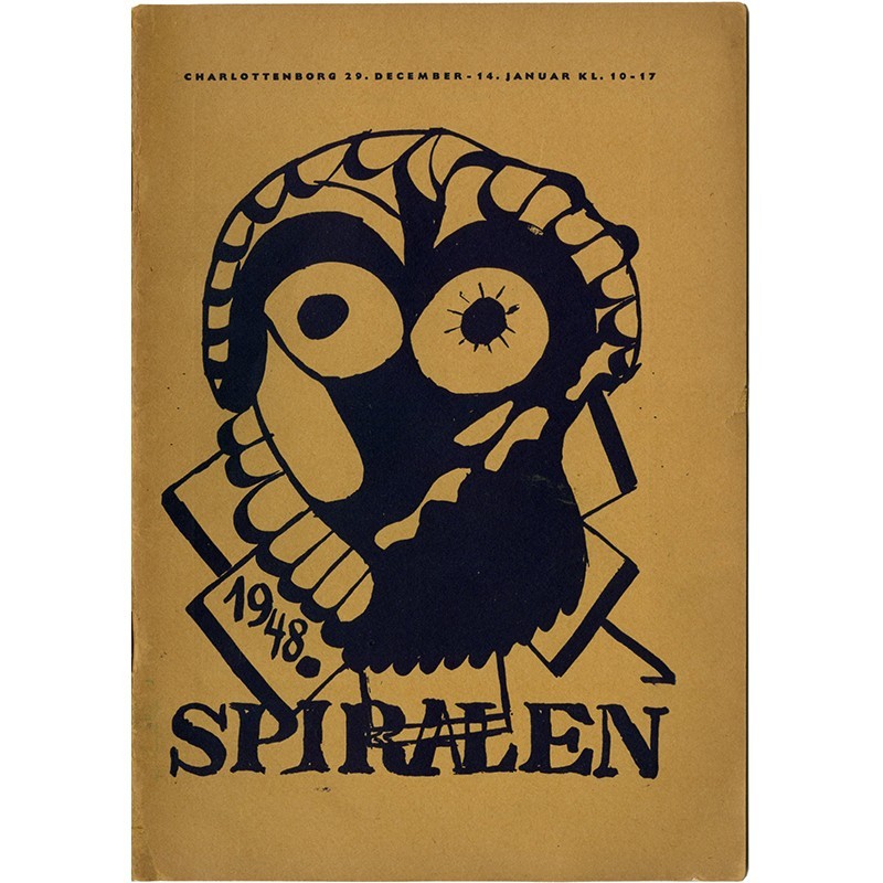 catalogue d'une exposition du groupe "Spiralen" à Charlottenborg, Danemark, du 29 décembre 1948 au 14 janvier 1949