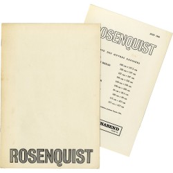 plaquette/catalogue de l'exposition de James Rosenquist à la Galerie Ileana Sonnabend, à Paris, en juin 1964