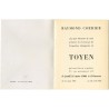 invitation/catalogue de l'exposition rétrospective de Toyen, à la galerie Raymond Cordier, à Paris, en 1960