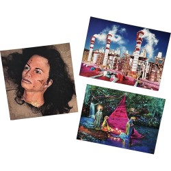 lot de cartons d'invitation pour les vernissages des expositions de David LaChapelle, à la galerie Daniel Templon, 2013-2018