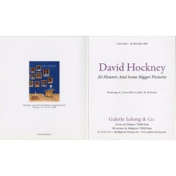 exposition "David Hockney. 20 Flowers and some bigger Pictures", à la galerie Lelong, du 3 novembre au 22 décembre 2022