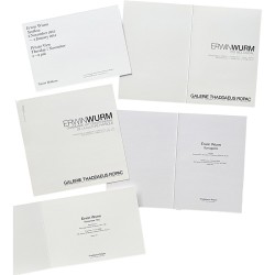 invitations d'Erwim Wurm, galerie Thaddaeus Ropac et Xavier Hufkens, 2011-2026