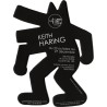 carton d'invitation avec découpe pour l'exposition "Keith Haring", à la galerie Laurent Strouk, à Paris,
en 2014 2014