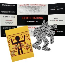 invitations de Keith Haring, galerie 1900-2000, Musée d'art moderne de la ville de Paris et galerie Laurent Strouk, 1990-2014