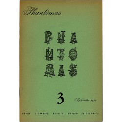 revue Phantômas, n°3 (1954) : Koenig, Guiette, Droguet, Lévêque, Noiret, Norge, Colinet, Ch. D'Af., Marsden, Blafart