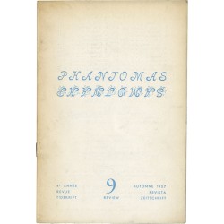 revue Phantômas n° 9 (1957) : Havrenne, Borges, Lecomte, Scutenaire, Noiret, Broodthaers, Guiette, Pasque, Chavée, Koenig