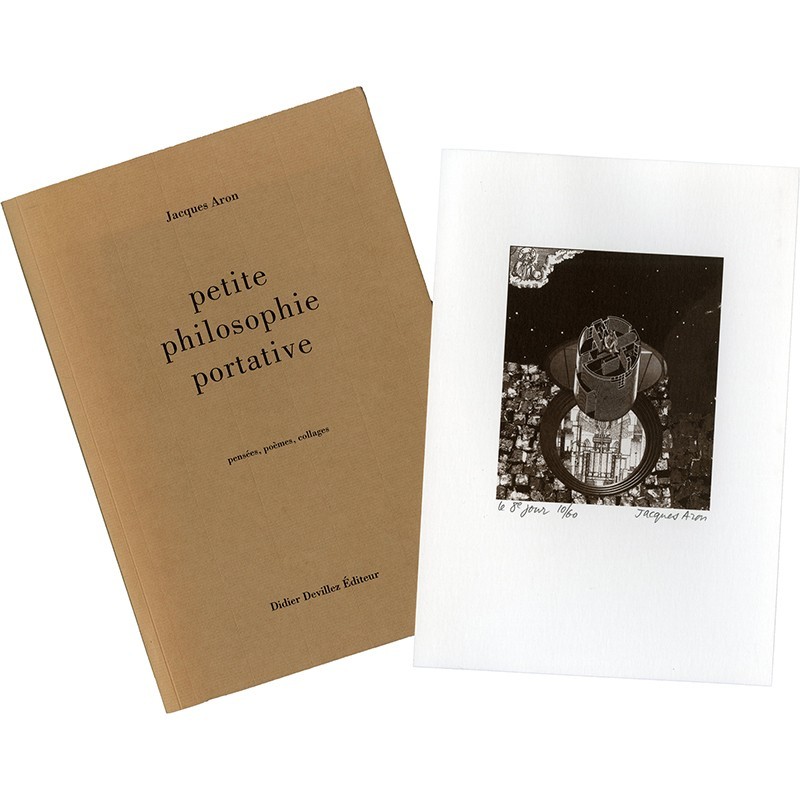 Ex. numéroté avec estampes n°10/60 de Jacques Aron, Petite philosophie portative, Didier Devillez éditeur, 2001