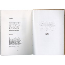 Jacques Aron, Petite philosophie portative, 2001, un des 60 exemplaires tirés sur Rives Tradition,° 10/60 (non coupé)
