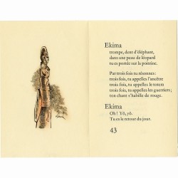 dessins et mise en couleurs par Lucien De Roeck in "De mots et d'ivoires" 1985