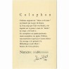 le livre "De mots et d'ivoires" , conçu par Théo van Stichel, a été imprimé sur la presse à main du "Kelder", 1985