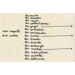 invitation au vernissage de l'exposition de Ben "L'art c'est les autres", galerie Baudoin Lebon 1977