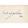 invitation au vernissage de l'exposition de Ben "L'art c'est les autres", le mercredi 5 octobre 1977