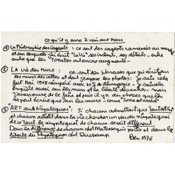 invitation au "Pour ou contre" de Ben, galerie Baudoin Lebon, le 19 octobre 1976