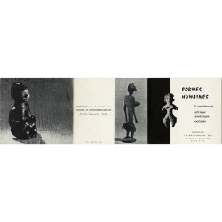 carton d'invitation à l'exposition "Formes humaines " texte d'André Breton, galerie Le Corneur - Roudillon, 1959