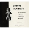 carton d'invitation à l'exposition "Formes humaines - 3 continents, Afrique, Amérique, Océanie" 1959