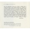 texte "Crémaillère" d'André Breton  pour l'exposition "Formes humaines ", galerie Le Corneur - Roudillon, 1959