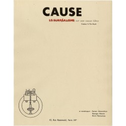 papier à en-tête de la revue surréaliste Cause, illustré par Victor Brauner, ca 1947