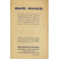 exposition à la galerie Charpentier, à Paris, par Fredo Sidés, Yvanhoé Rambosson, Robert et Sonia Delaunay, juin-juillet 1939